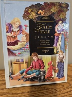3/$20 Fairy Tale Jigsaw Puzzle Book - 6 Puzzles / 3 Stories